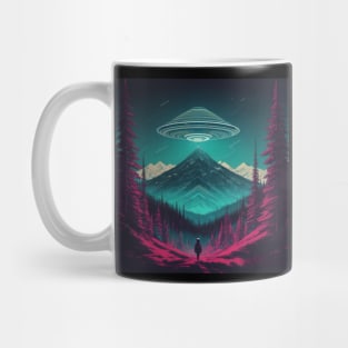 UFO Chronicles Podcast - UFO Glitch Artwork V1 Mug